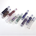 10 ml Luxus Jade Stone Gesunde Brötchen auf Kugel Bunte gefrostete Glasrollenflasche für ätherisches Öl